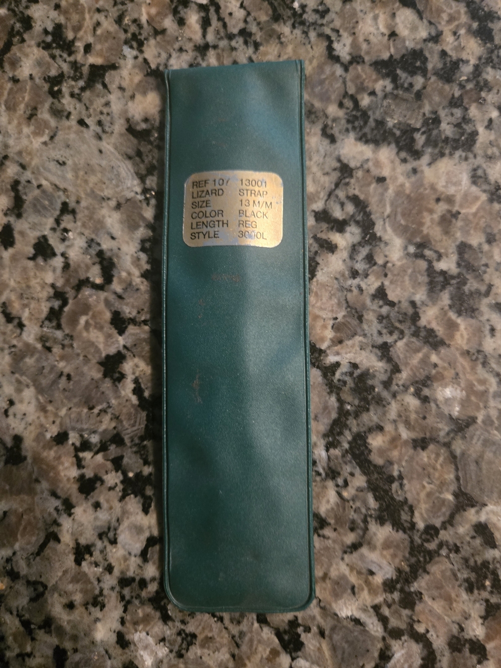 Gucci Black Leather Watch Band with Gold Buckle - Picture 2 of 2